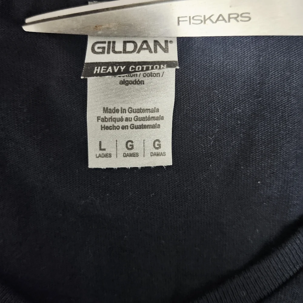 Gildan Black Tee with Pink Pony Club Graphic Design Size LARGE - Picture 3 of 3